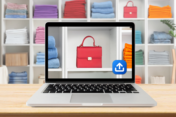 Carregamento de produtos online.