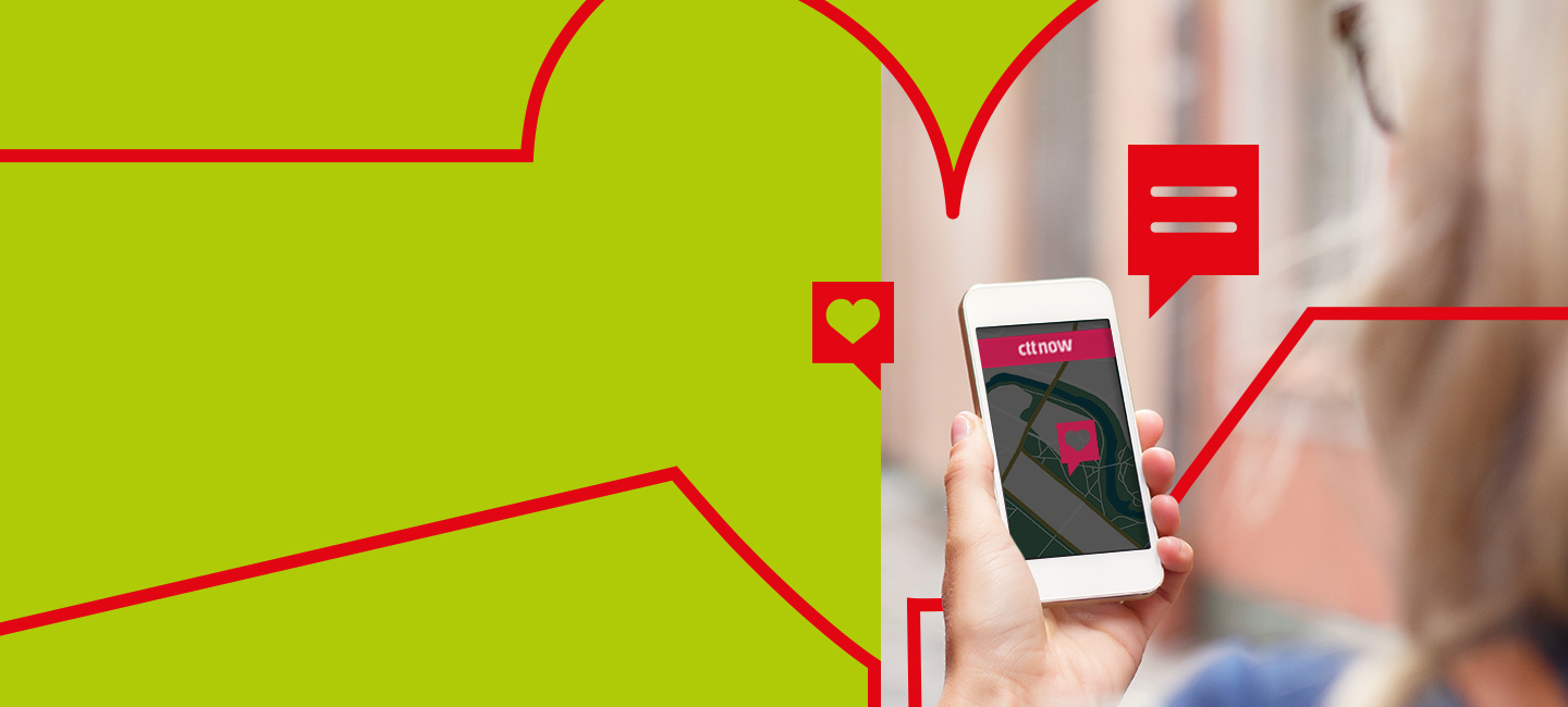 Telemóvel com a App CTT Now aberta.