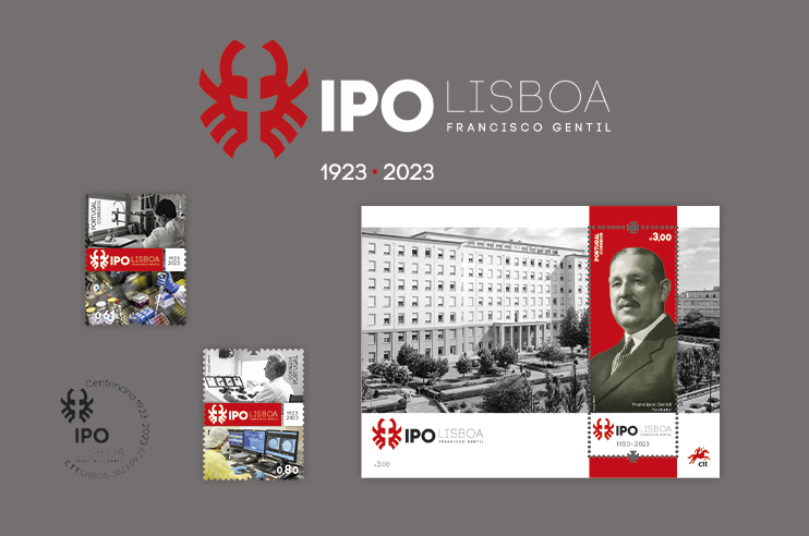 Selos comemorativos do Centenário do IPO de Lisboa Francisco Gentil