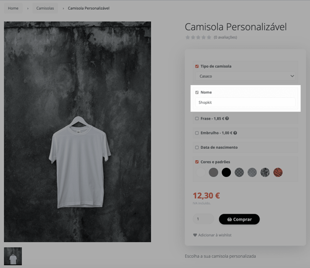 Op&ccedil;&otilde;es extra de produto fig6