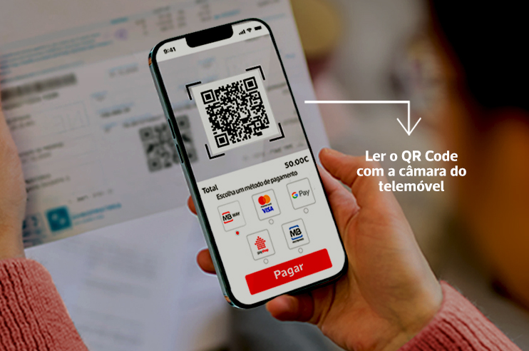 Ler o QR Code com a câmara do telemóvel.
