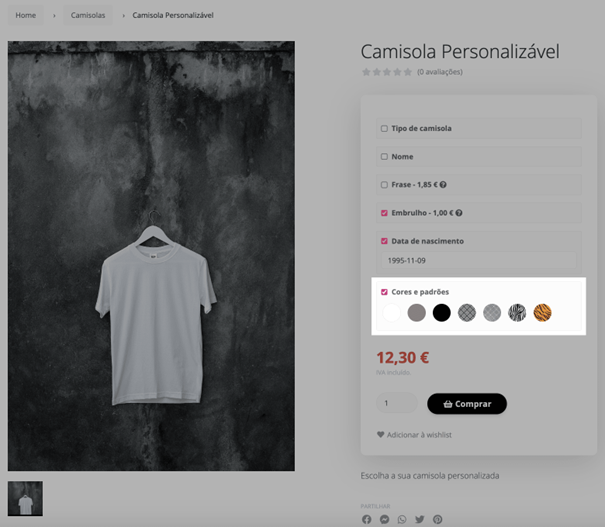 Op&ccedil;&otilde;es extra de produto fig12